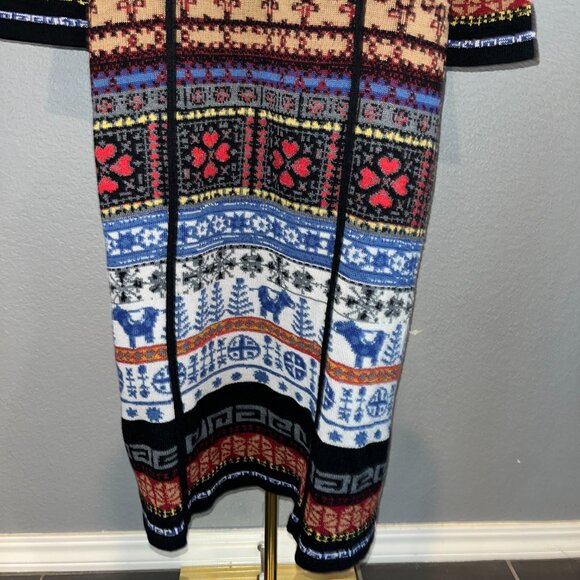 ANTHROPOLOGIE ALDOMARTINS ABRIGOS ALPINE HOODED CARDIGAN DUSTER SWEATER -NWT  L - Picture 10 of 16